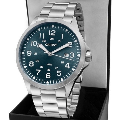Relógio Orient Masculino Azul: Elegância e Qualidade