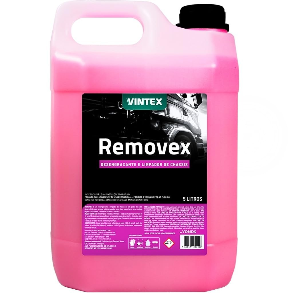 Desengraxante Concentrado Removex Vintex 5L: Limpeza Profunda para Chassis e Veículos