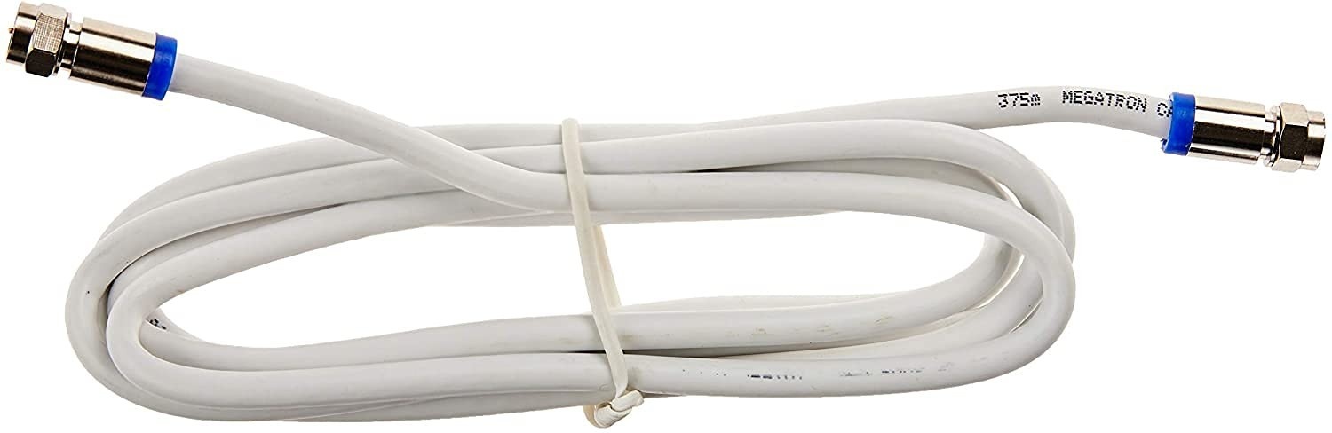 Cabo Coaxial Megatron RG6 5M com Conector de Compressão - Conexão de Alta Qualidade!