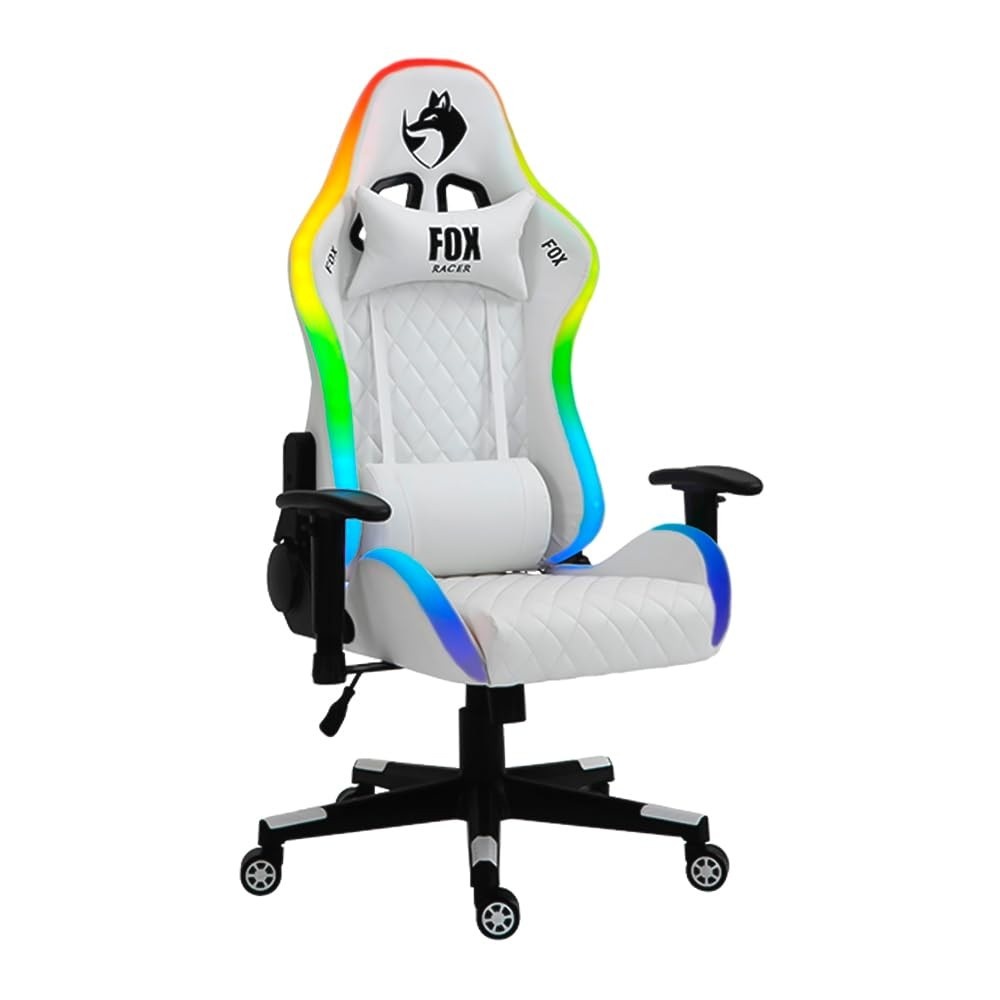 Cadeira Gamer Fox Racer com RGB e Reclínio – Conforto Premium até 130kg