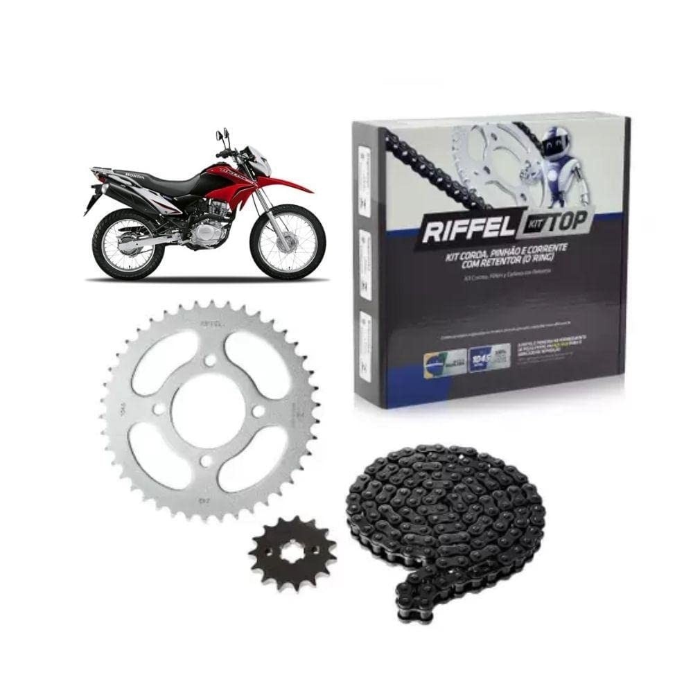 Kit Relação Riffel Top Completo para NXR 150 Bros (2003-2015) - Durabilidade e Performance