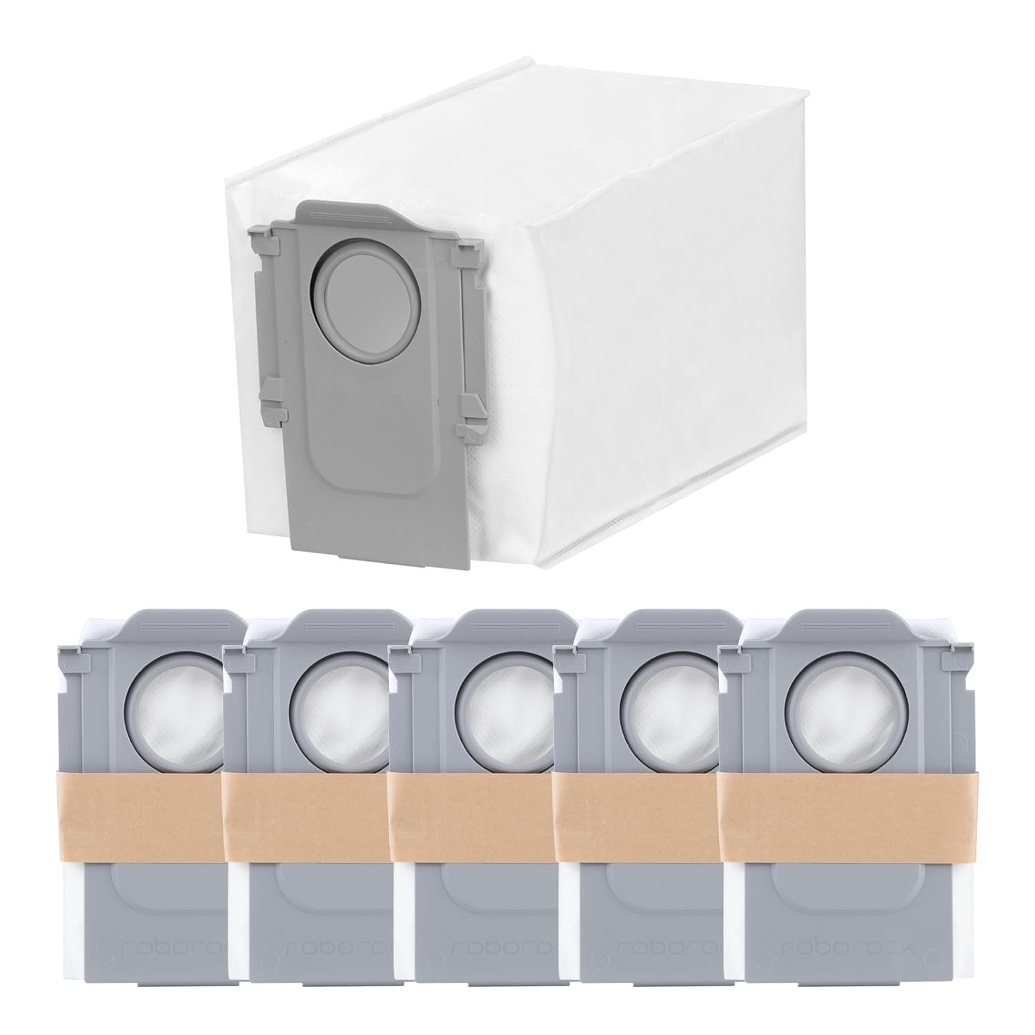 6 Pacotes de Sacos Descartáveis Roborock QRevo Series - Compatibilidade Total e Fácil Substituição