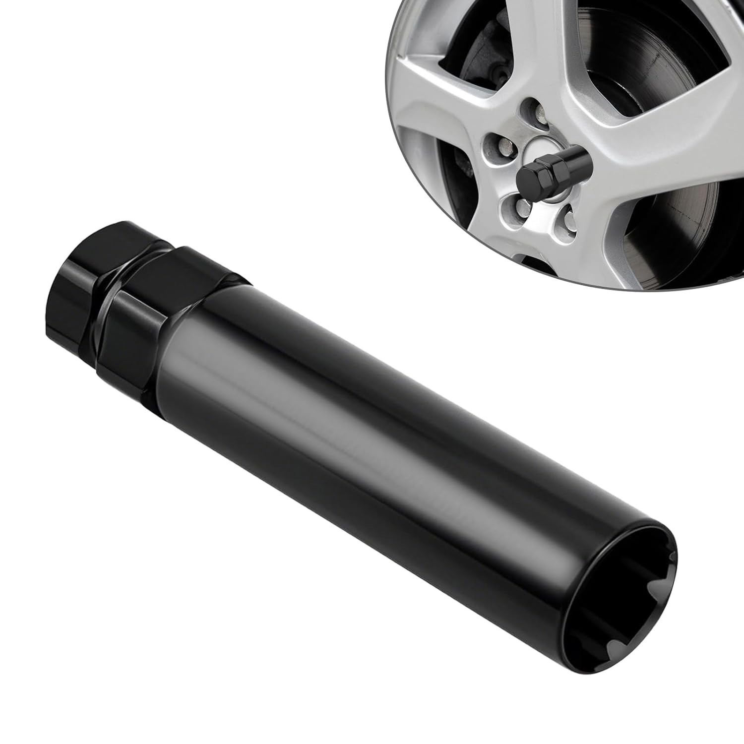 Soquete 6 Estrias para Remoção de Chave de Bloqueio de Roda - Compatível com 19mm e 21mm