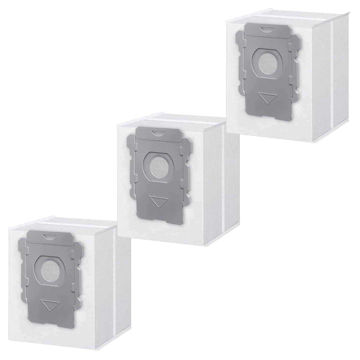 WKZO Pacote com 3 Sacos de Aspirador Roomba - Alta Eficiência para Clean Base i1+ até j7+