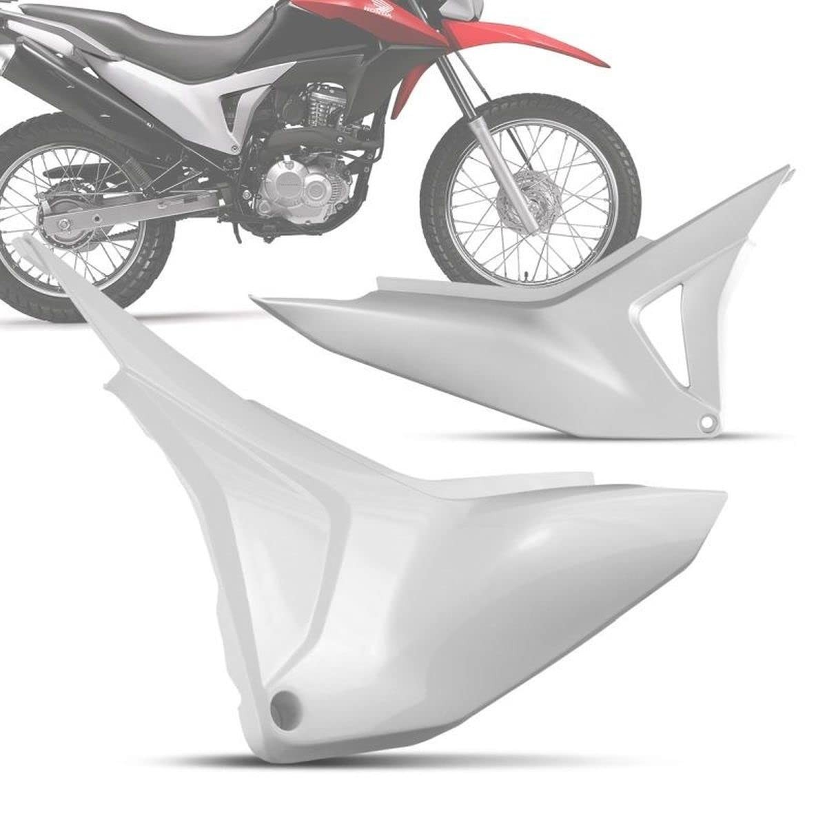 Tampas Laterais Pro Tork Bros 160 2015/17 (Par) - Branco Rossi Original