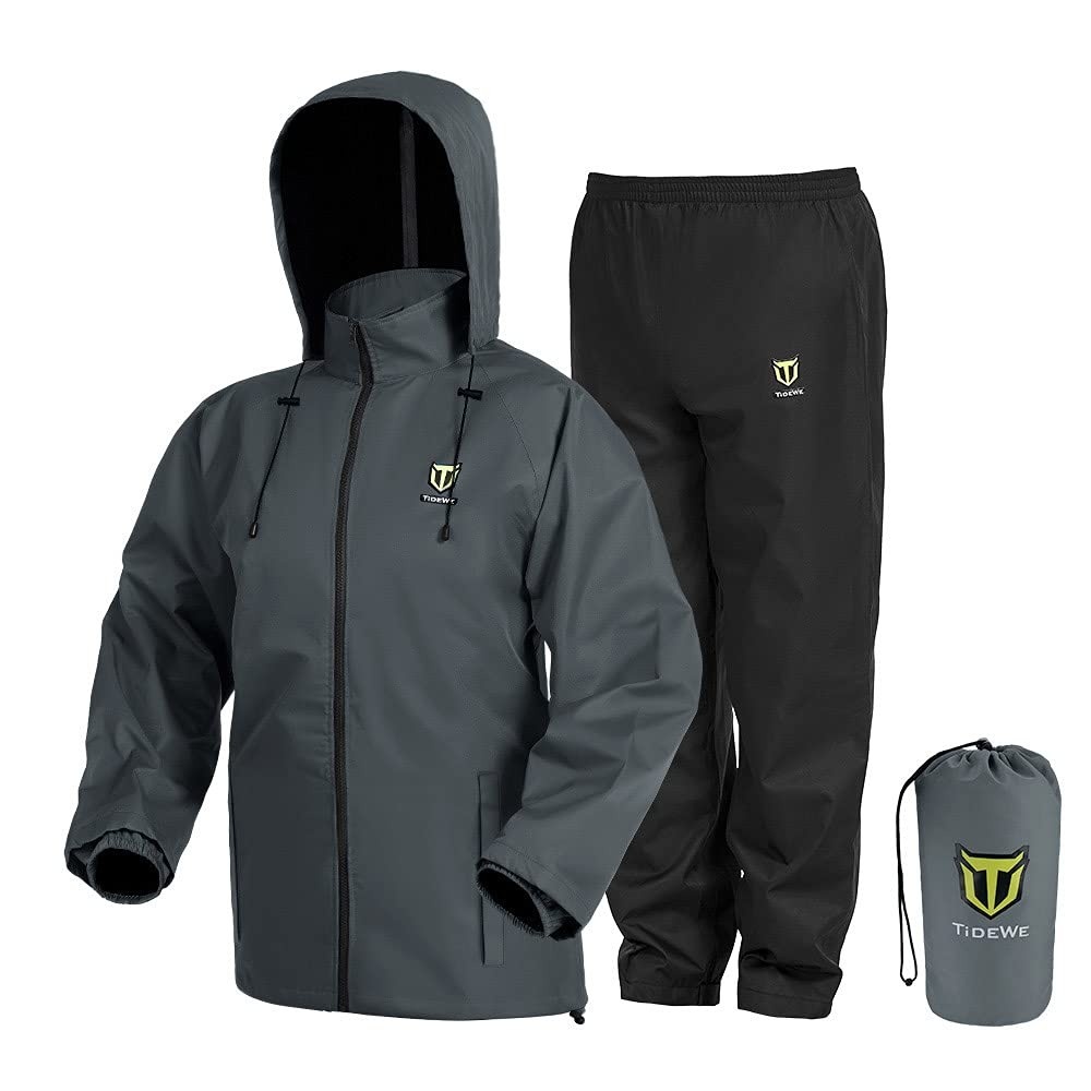 TideWe Roupa de chuva, impermeável, respirável e leve, 2 peças