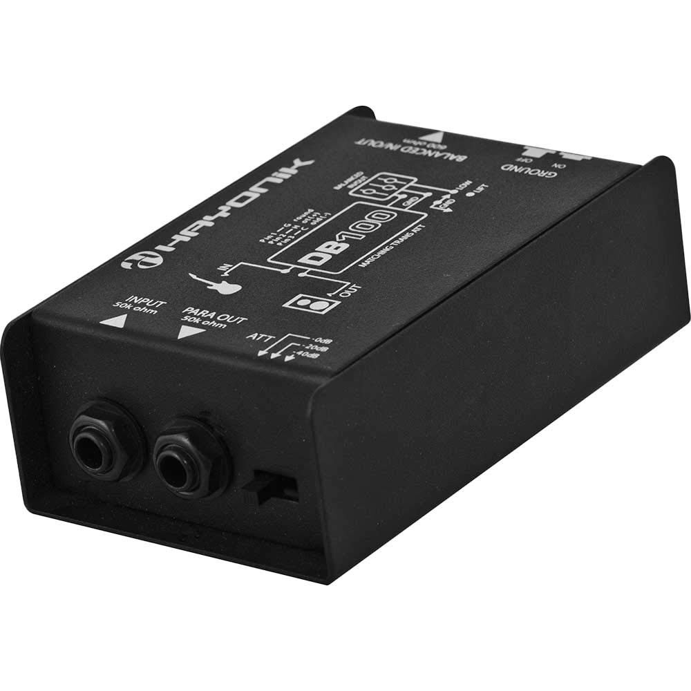 Direct Box Passivo Hayonik DB100 Preto: Som Profissional e Livre de Ruídos