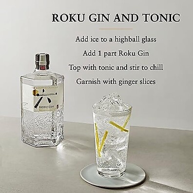 Roku Gin Japonês: Sabor Autêntico 700ml