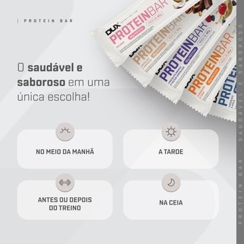 PROTEIN BAR - 12 UNIDADES Sabor Chocolate e Amendoim