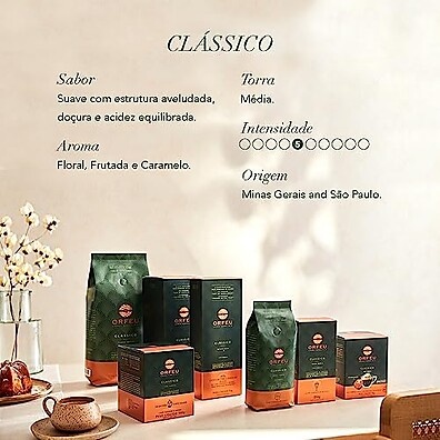 Café Orfeu Clássico Moído: Sabor Intenso 250g