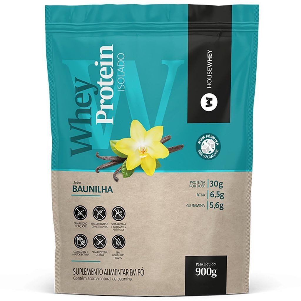 Housewhey Whey Protein Isolado Baunilha 900g: Pureza e Sabor para Seus Músculos