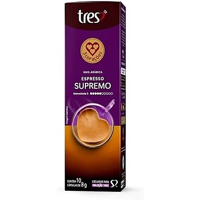 Café Espresso 3 Corações Supremo: Sabor Intenso
