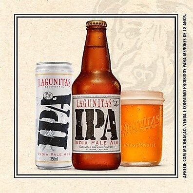 Lagunitas IPA: Pack 12 Latas 350ml - Sabor Refrescante!