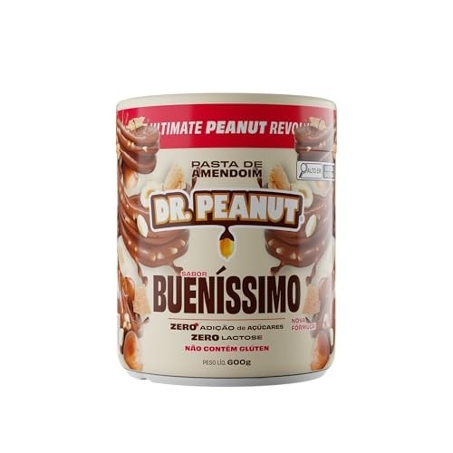 DR. Peanut Bueníssimo: Pasta de Amendoim com Whey Protein 600g - Sabor Incrível e Nutrição!