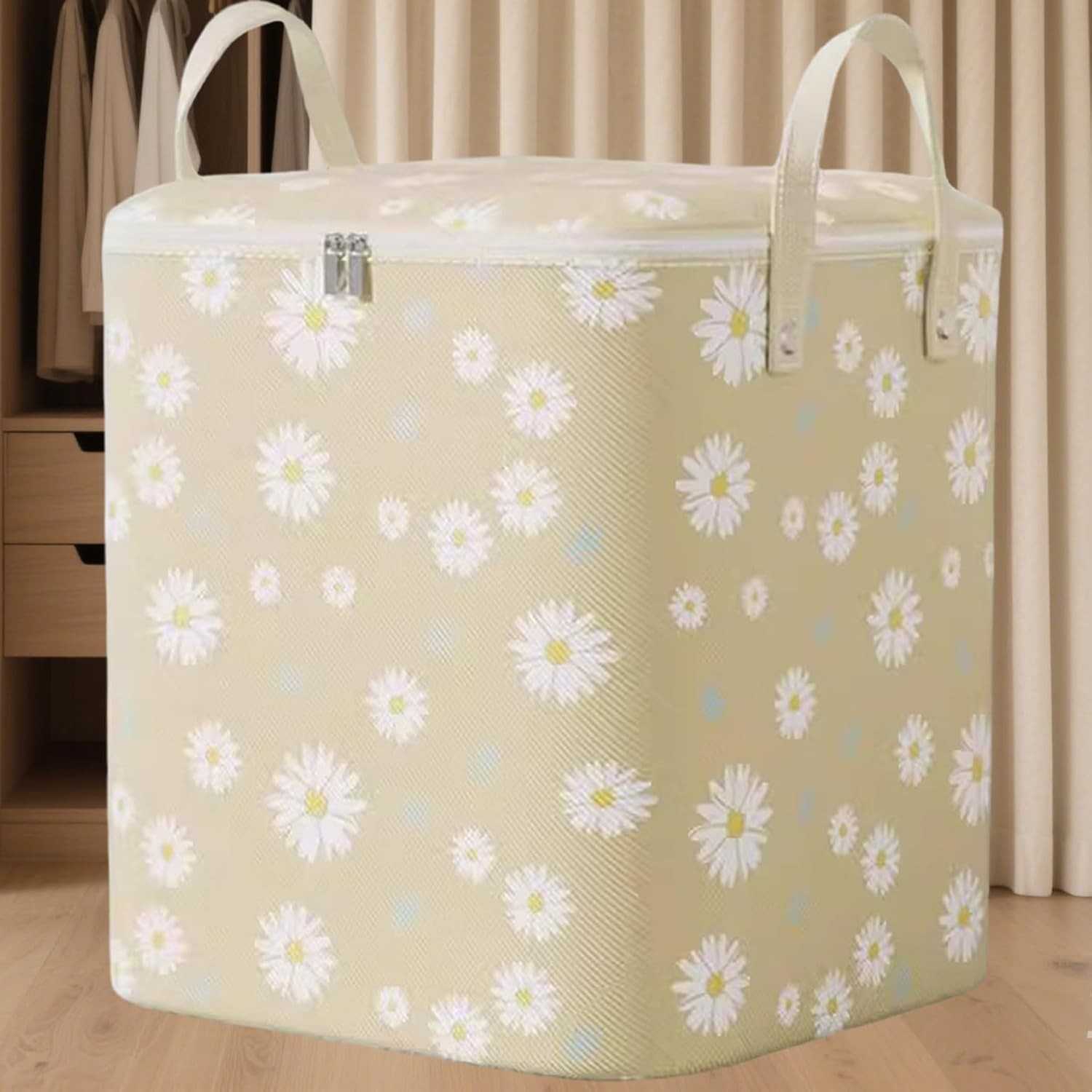 Sacola de Armazenamento 180L com Alça Reforçada - Organize Roupas, Cobertores e Brinquedos com Estilo