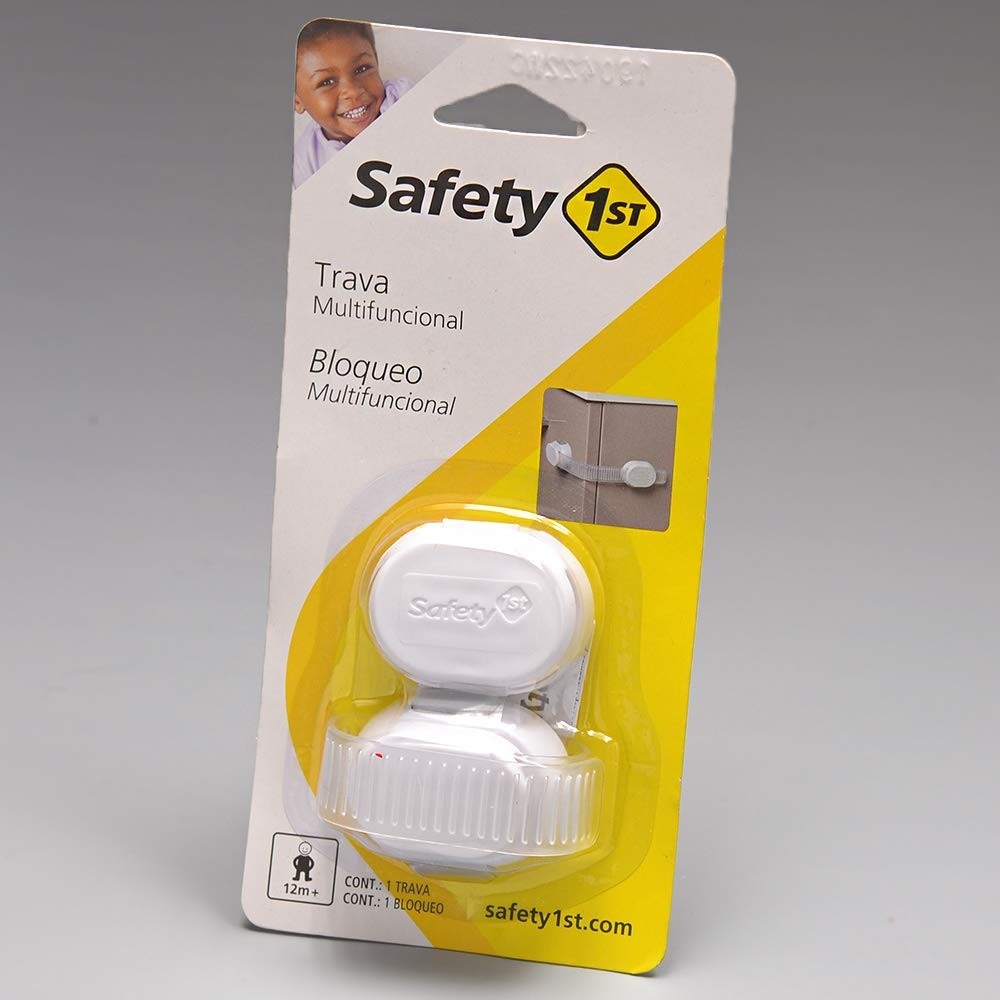 Safety 1st Trava Multifuncional Branca - Segurança Inteligente para Portas e Armários