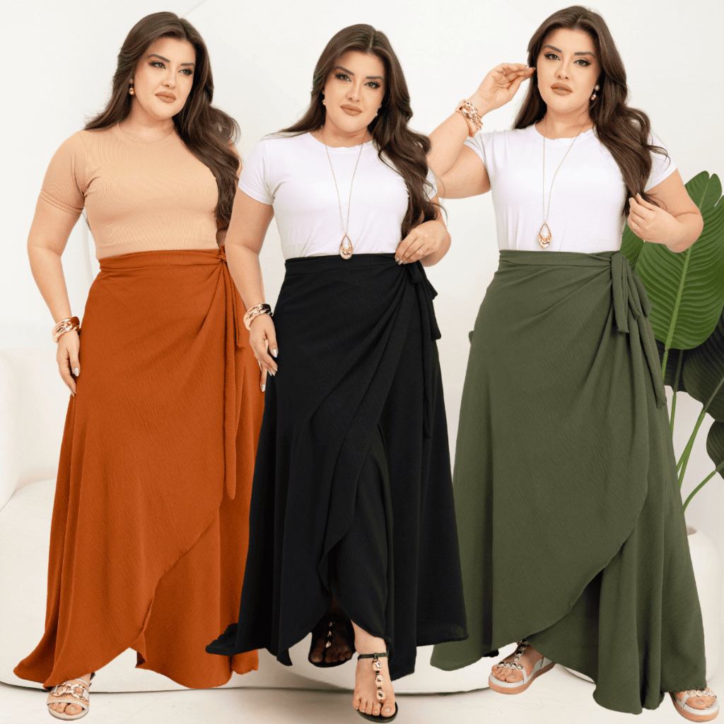 Saia Multiformas Plus Size: 1 Peça, 3 Looks!