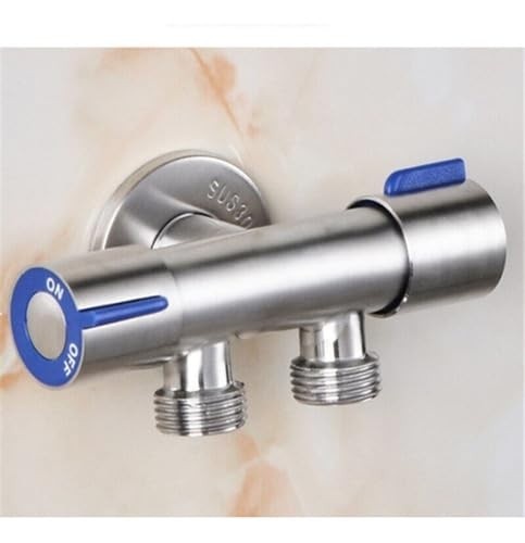 Torneira Registro T com Dupla Saída em Aço Inox – Válvula de Controle Duplo para Instalações Hidráulicas