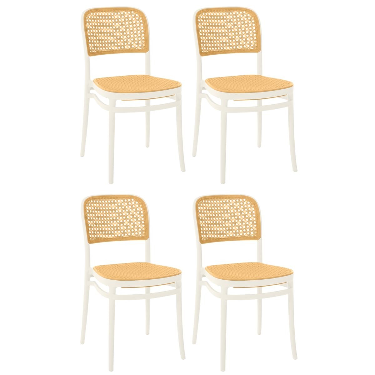 Kit com 4 Cadeiras de Jantar Roma - Design Ergonômico e Moderno para Sala e Cozinha
