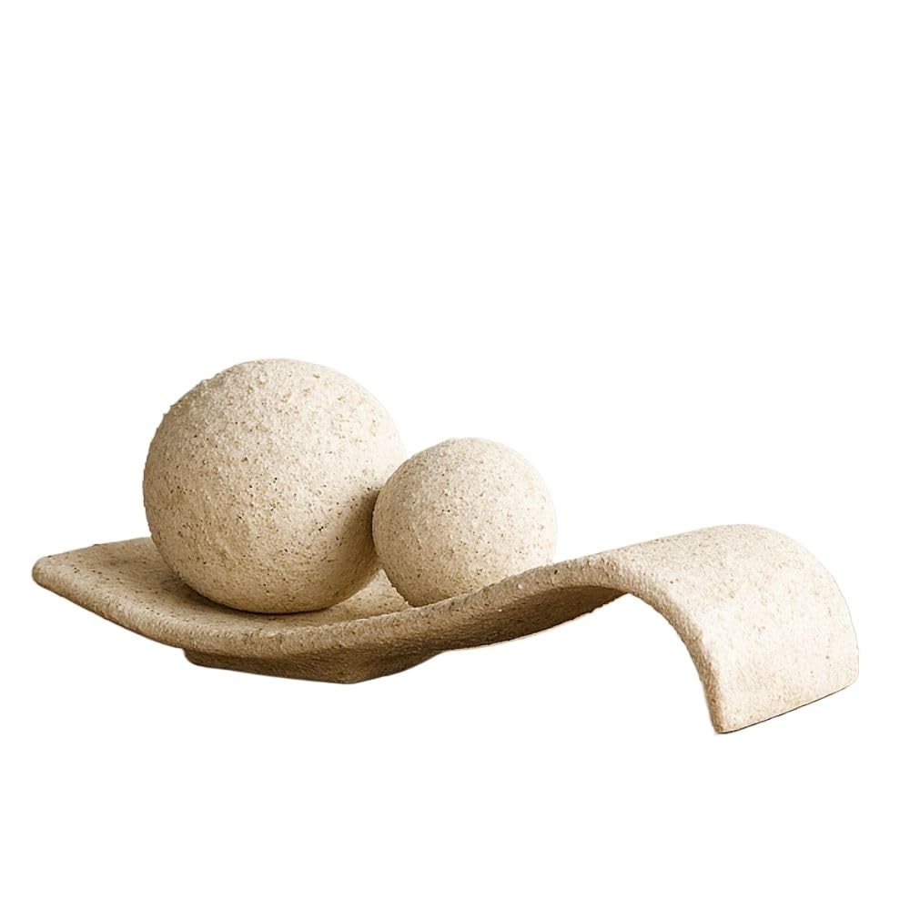 Centro de Mesa em Cerâmica com Design Indiano - Esfera Decorativa para Sala, Quarto e Escritório