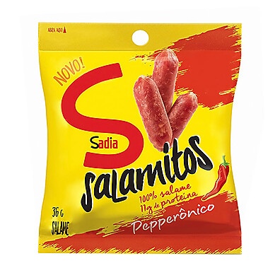 Salamitos Sadia Pepperônico 36g – Prático, Sem Glúten e Cheio de Sabor