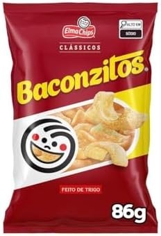 Salgadinho de Trigo Elma Chips Baconzitos Clássicos Pacote 86g