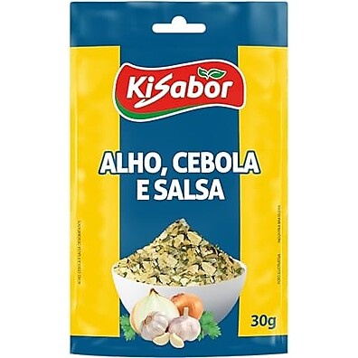 KiSabor Alho Cebola Salsa 30g: Tempero Essencial