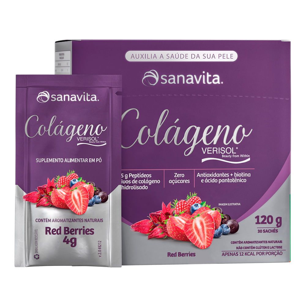 Sanavita Red Berries: Colágeno Hidrolisado para Sua Beleza