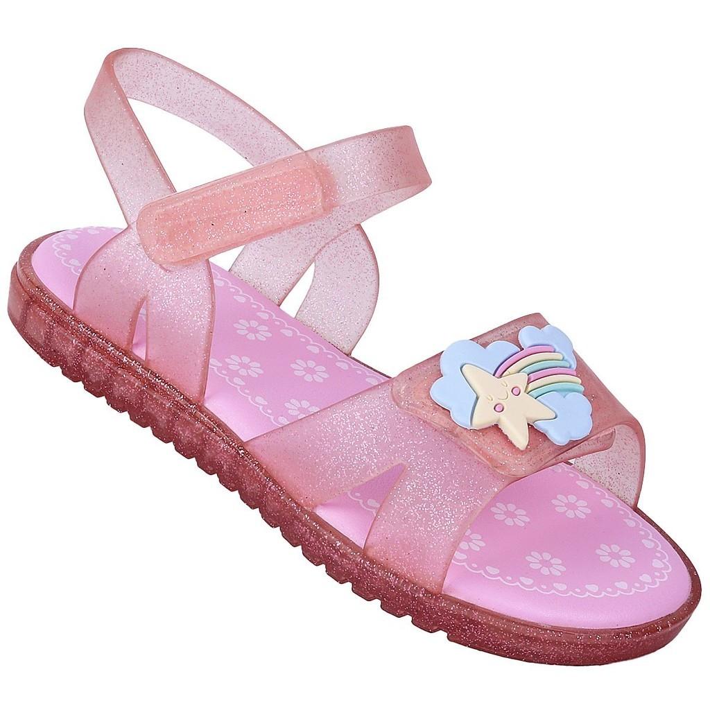 Sandália Infantil Rosa Gliter: Conforto e Estilo!