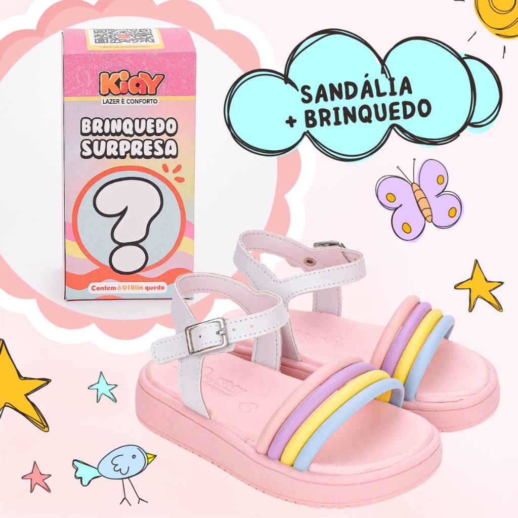 Sandália Kidy Mini Flatform: Conforto + Brinquedo!