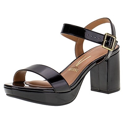 Sandália Vizzano Salto Grosso 9cm - Conforto e Estilo