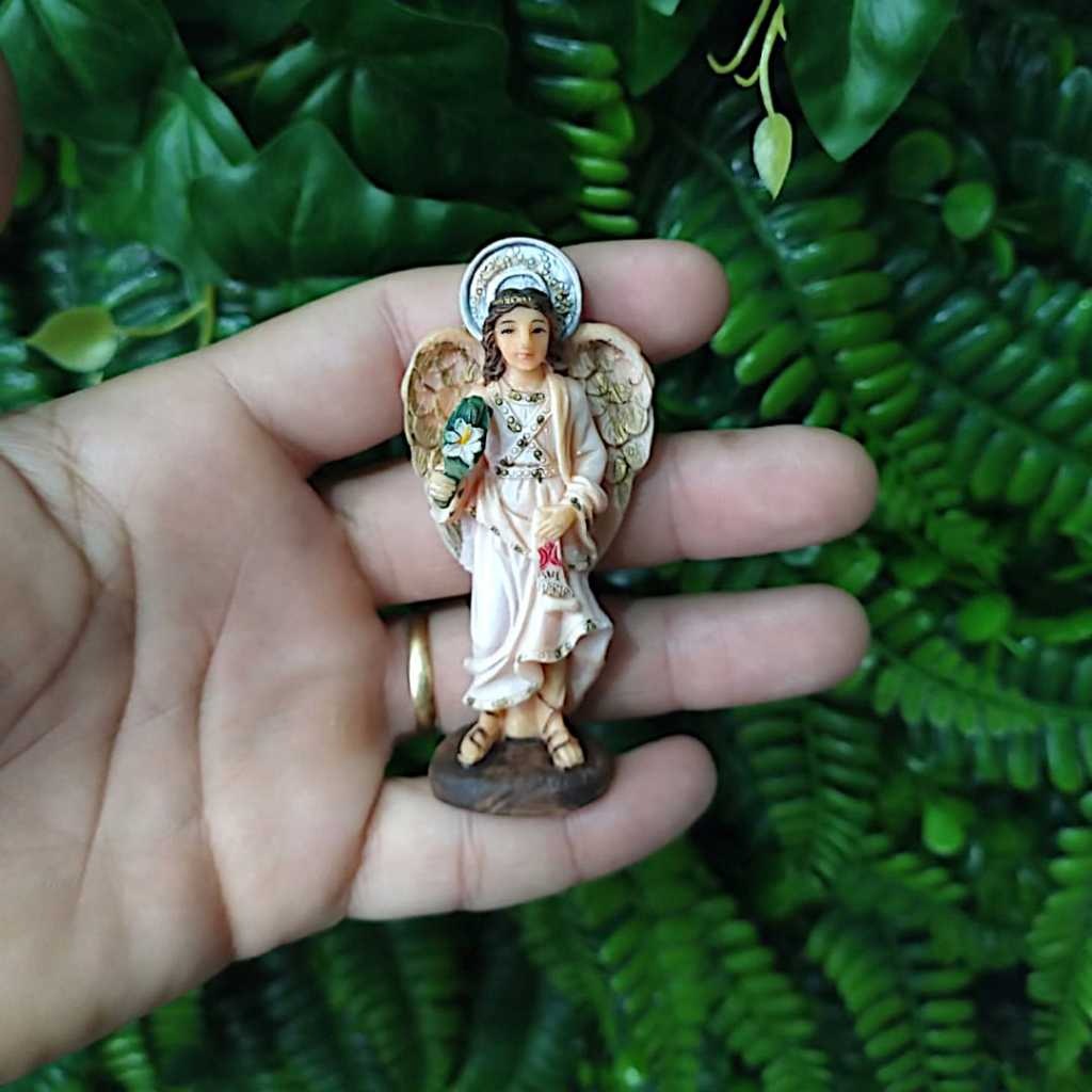São Gabriel Arcanjo: Resina Importada 8cm