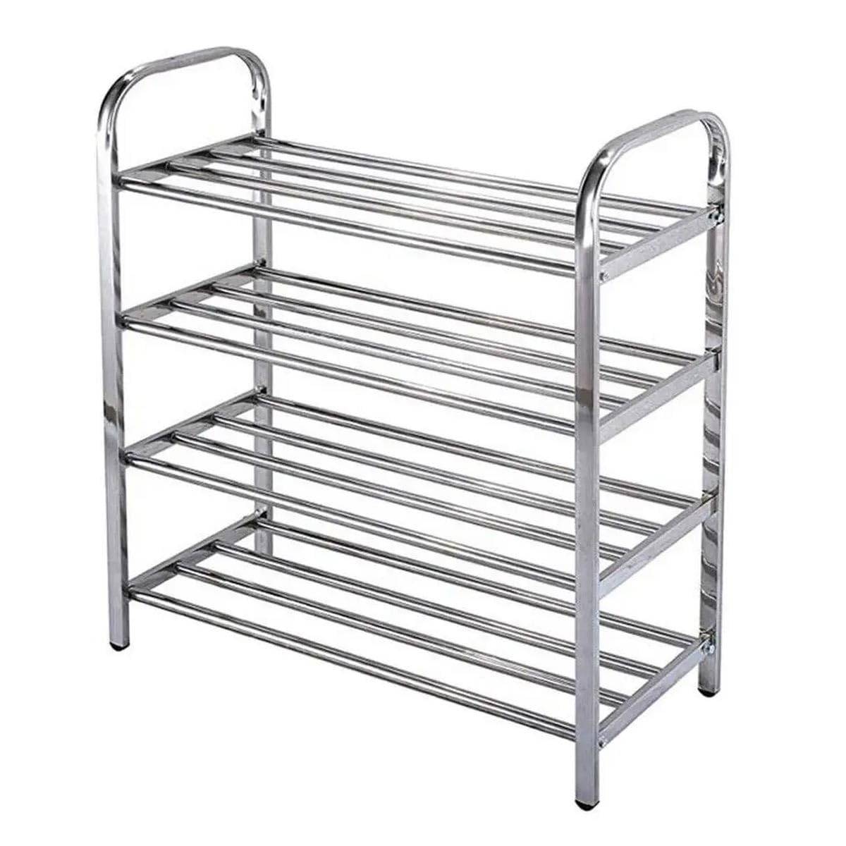 Sapateira Prateleira Inox 4 Andares - Organize Seus Sapatos com Estilo e Praticidade