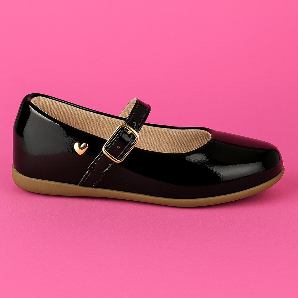 Sapatilha Preta Coração: Conforto e Estilo Sapekitos!