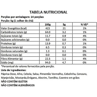 Tempero Fit Completo BR Spices 50g: Sabor Saudável