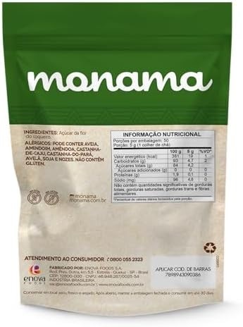 Monama Açúcar De Coco Saudável 250G