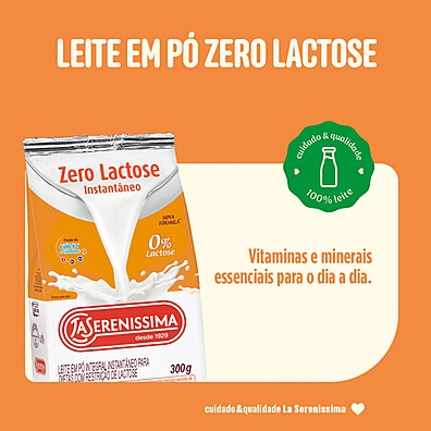 Leite Zero Lactose 300g: Sabor e Saúde!