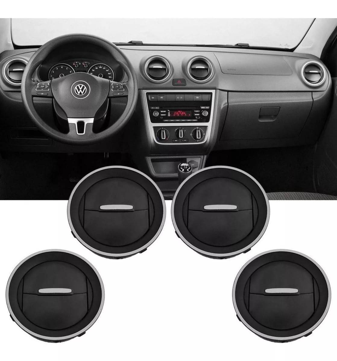 Kit Difusor de Ar Prata para Gol G4, G5, G6, Voyage e Saveiro - Renove o Interior!
