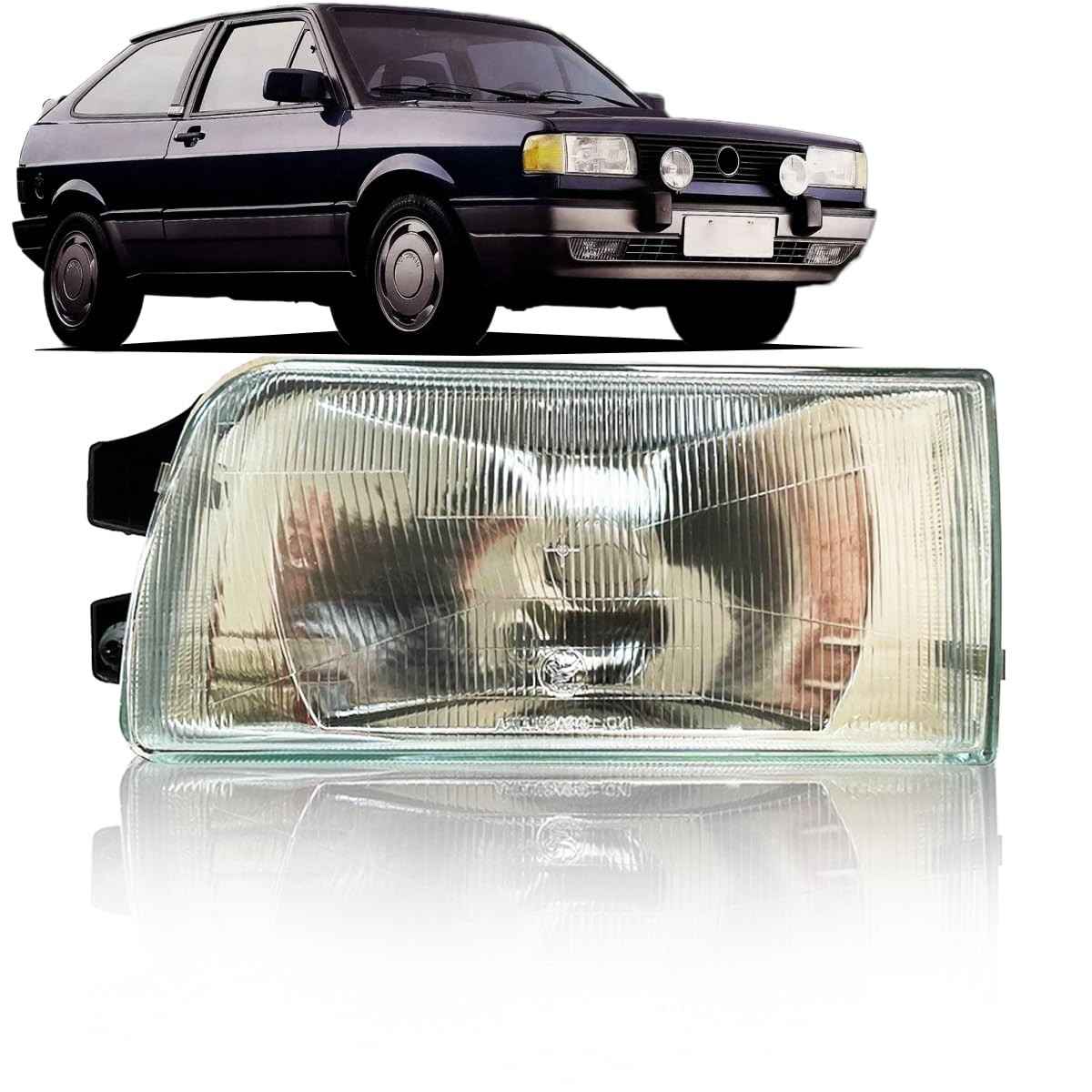 Farol Gol Quadrado Parati Saveiro Voyage 91-95 (Esquerdo) - Iluminação e Estilo Renovados