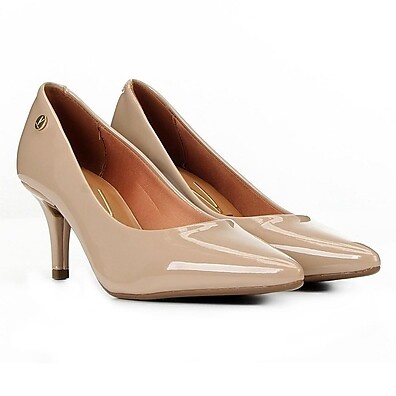 Scarpin Vizzano Bico Fino Bege: Elegância com Conforto
