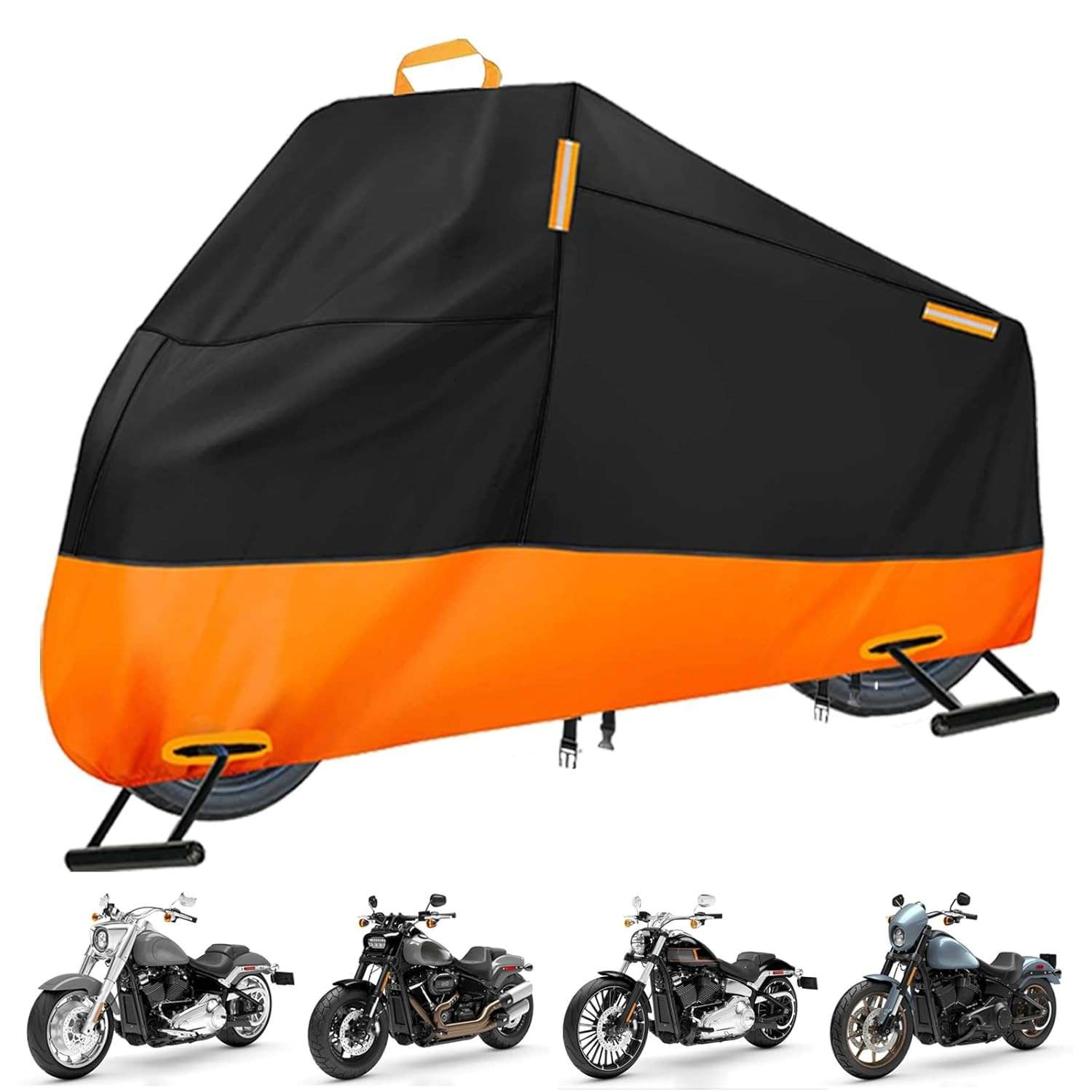Capa de Moto Premium 300D Impermeável e Resistente - Proteção Total para Harley Davidson e Scooters