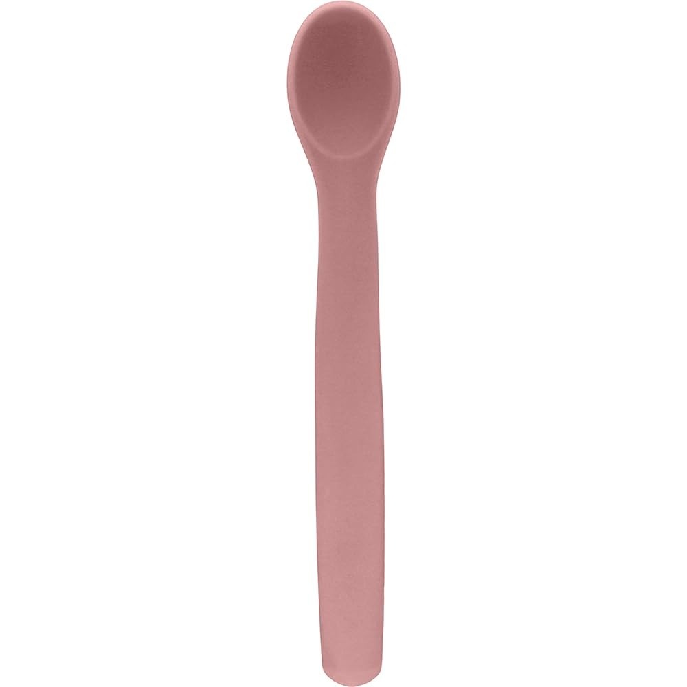 Colher Flexível em Silicone Rosa da Buba - Ideal para Autoalimentação Segura