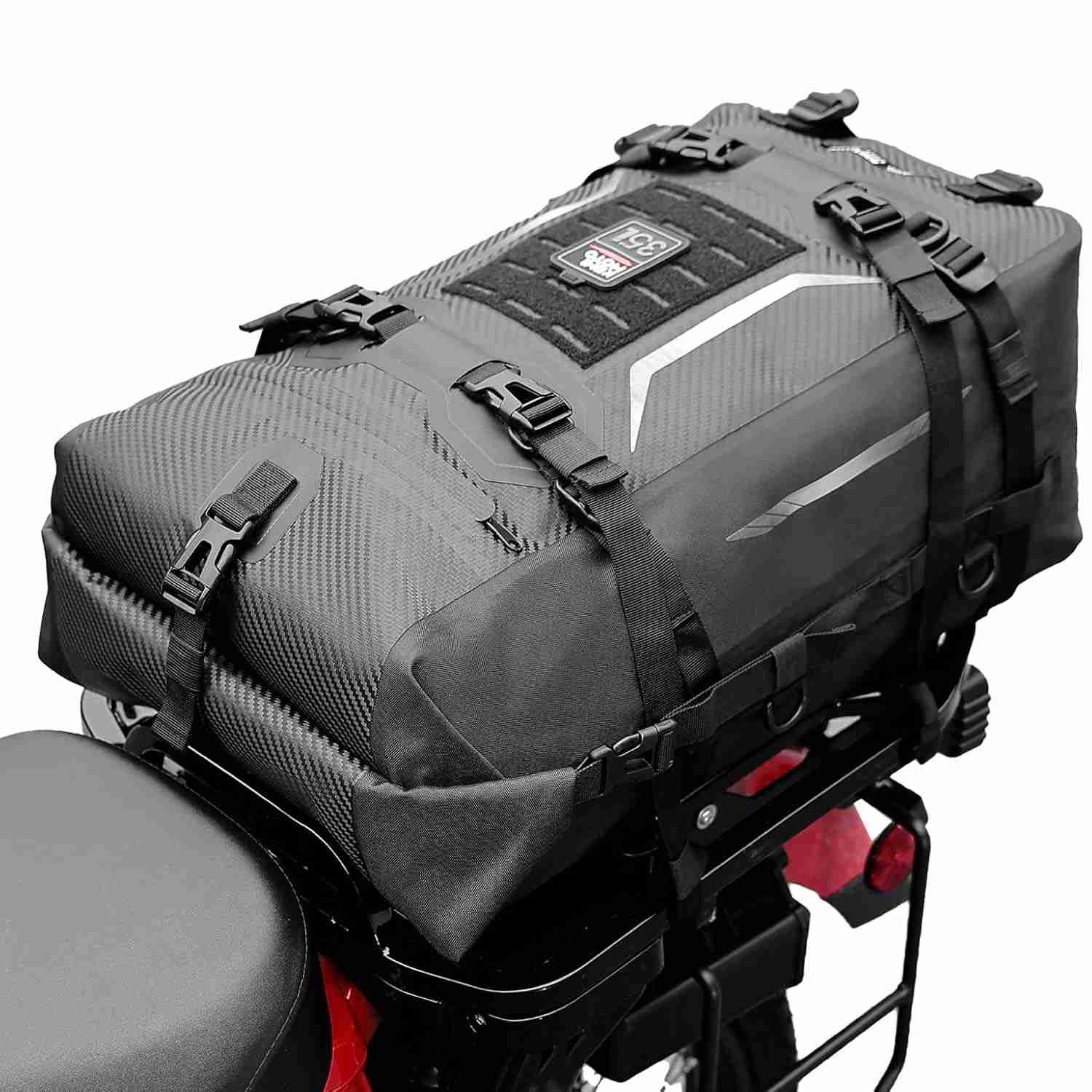 Bolsa Traseira Moto KEMIMOTO 35L Impermeável: Aventura e Segurança para Sua Viagem