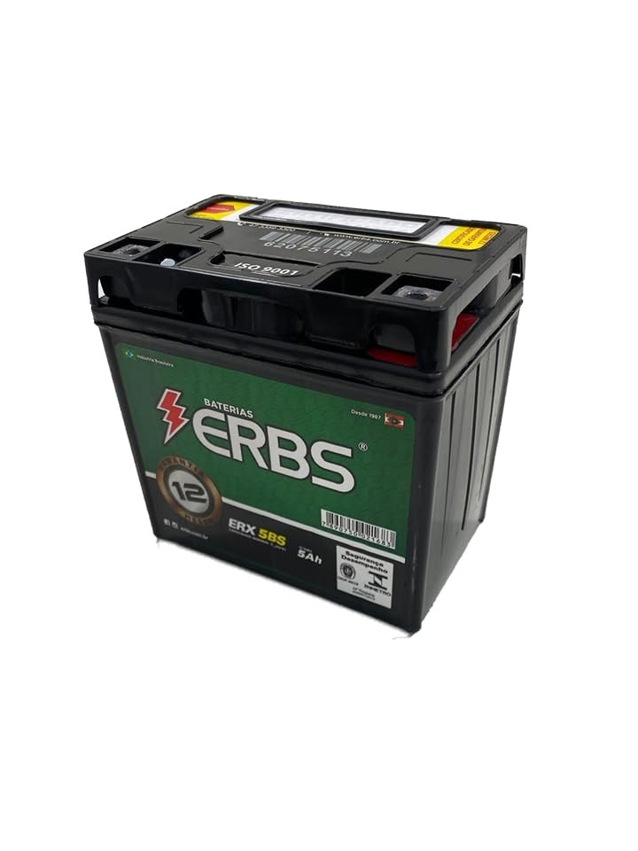 Bateria AGM ERBS 5Ah Premium 12V: Potência e Segurança para sua Titan 150/160, BIZ, POP e Cargo