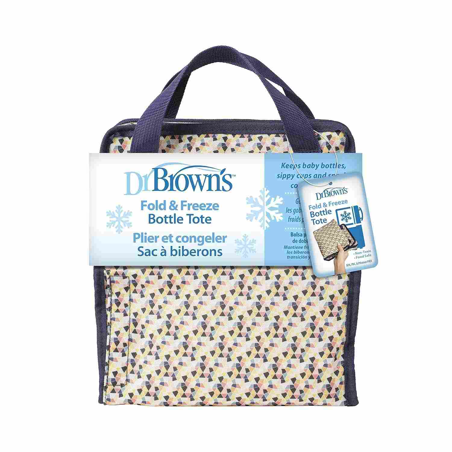 Sacola Térmica Dobrável Dr. Brown's - Armazene com Estilo e Segurança até 6 Mamadeiras