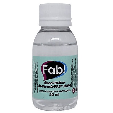 Álcool de Cereais 50ml Fab: Decore Bolos com Segurança!