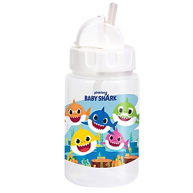 Copo Baby Shark 340ml: Autonomia e Segurança!