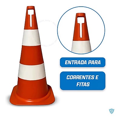 Cones de Sinalização PVC 50cm: Solução Ideal para Estacionamento e Segurança