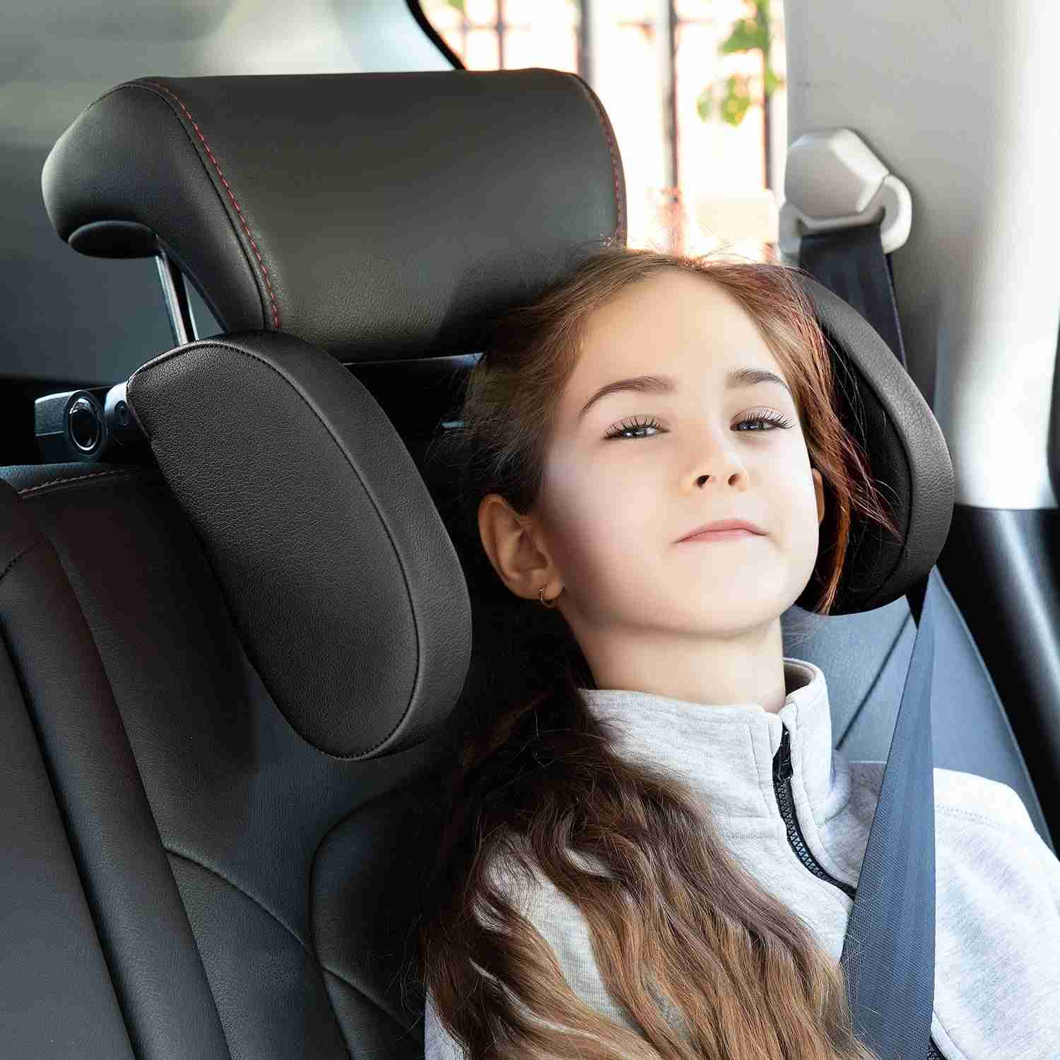 JZCreater Travesseiro de Carro U-Shape 360°: Conforto e Segurança para Viagens em Família