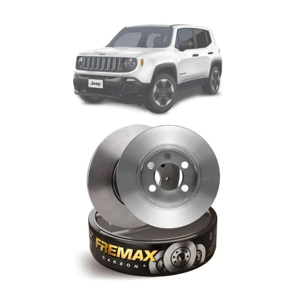 Discos de Freio Traseiro Sólido Fremax para Jeep Renegade (2015-2021) - Segurança e Performance